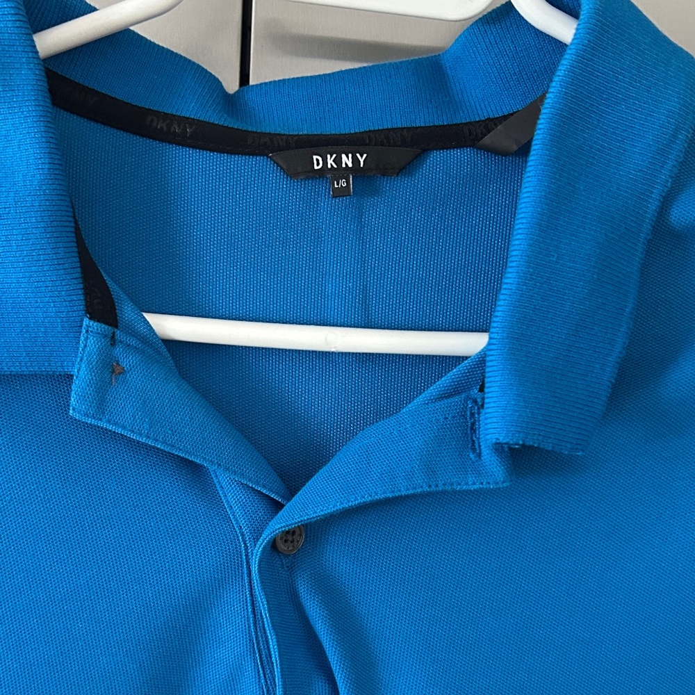DKNY Vibrant Blue Collared Shirt